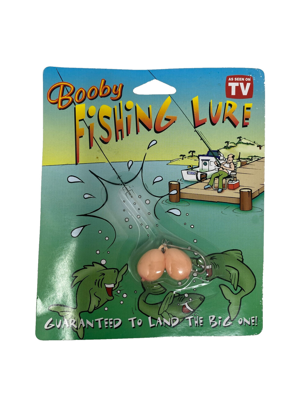 Vintage 1998 Pipedream Booby Fishing Lure Gag Gift Novelty As Seen on TV Sealed